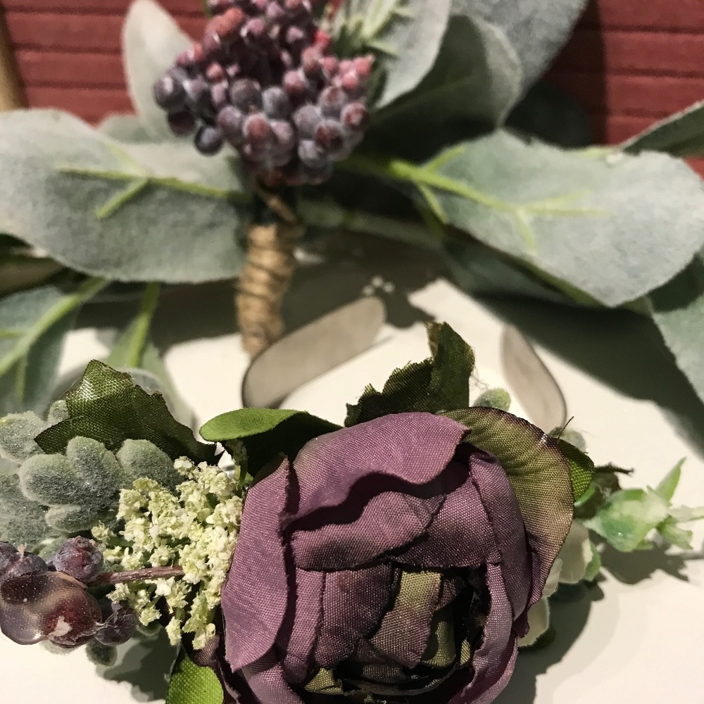 Corsage Purple NWT NEW ITEM Hand Crafted FINAL SALE